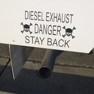 Decal Danger Diesel Exhaust