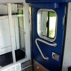 Door handrail ambulance