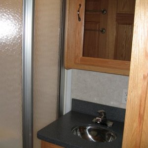 Lav sink & medicine cabinet