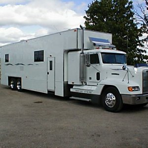 2005 45' Custom conversion, 1992 Freightliner FLD120, 3 axle, 300k miles