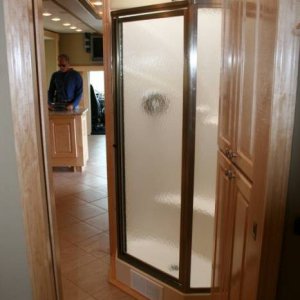 Skylight in bathroom