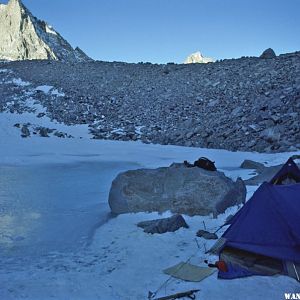 Our Camp Below Thunderbolt Peak