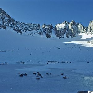 The Palisades Glacier and Three 14ers