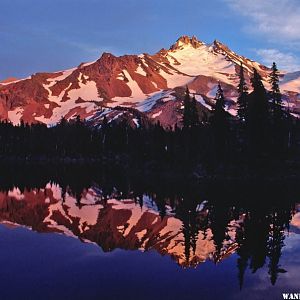 Mt Jefferson in Central Oregon Cascades