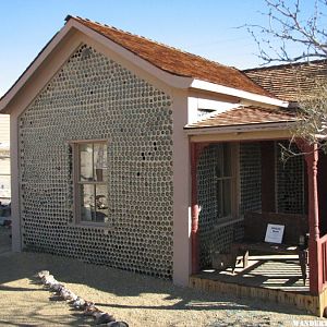 The bottle house.