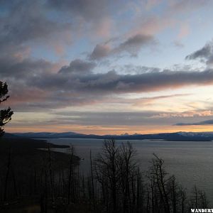 Yellowstone Lake at Dusk