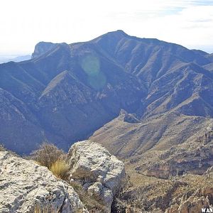 Guadalupe Peak (8748 ft) from The Bowl Trail.