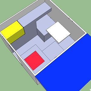 Flatbed camper potential layout 1