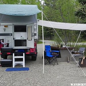 Luxury at Moose Creek Campground, Yukon