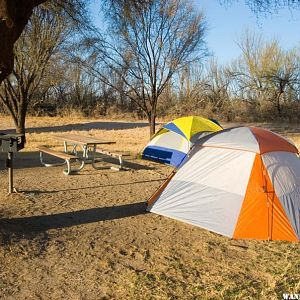 Cottonwood Campground on the Rio Grande