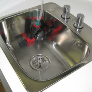 Stealth Camper Kitchen Sink