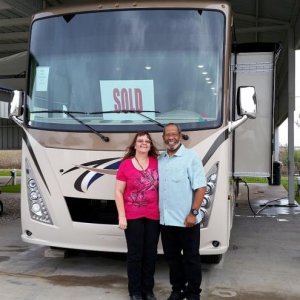 Angie, Windy and I at Motorhome Specialist, Alvarado, TX