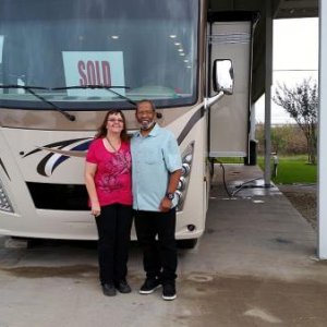 Angie, Windy and I at Motorhome Specialist, Alvarado, TX