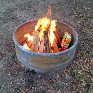 camp fire for smores