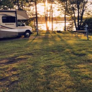 Beautiful views, on the water, right from the campground.