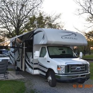 campsite at Greenleaf State Park - Braggs OK