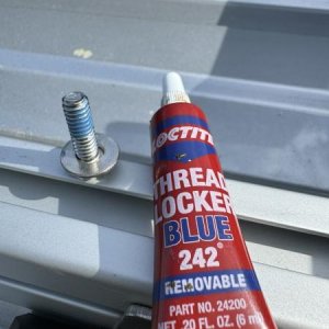 Blue Loctite threadlocker