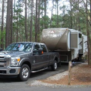 Our rig at Lake Claiborne State Park