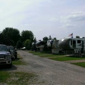 The campground filling up with Redwood units! Photo(2)