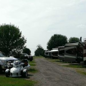 The campground filling up with Redwood units! Photo(3)