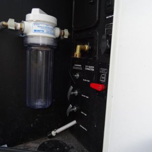 Relocated and upgraded water filter - Watts