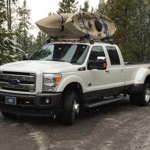 Yellowstone 2016 as it began to snow.