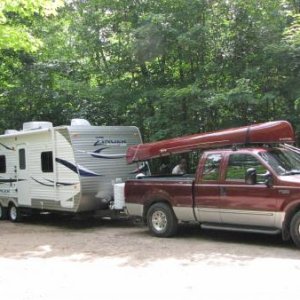 IMG 6335 Our truck and trailer Canisbay Algonquin Park Ont.