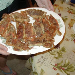 Soft Shell Crabs on Plate