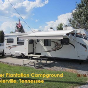 Our Unit at River Plantation Campground, Sevierville, TN