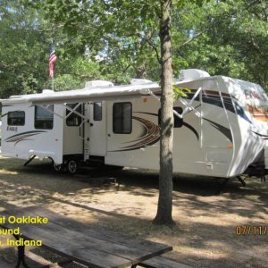 Our Unit at Oak Lake Campground, Roselawn, Ind