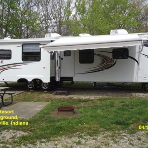 Our Unit at Last Resort Campground, Nashville, IN