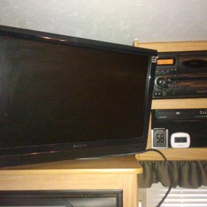 lcd + build in dvd player weather fridge monitors