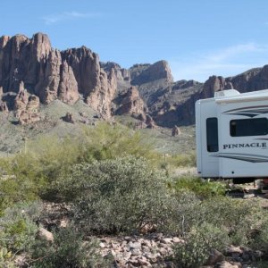 Lost Dutchman State Park  in Arizona.