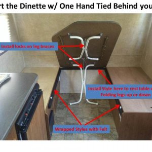 Making the Dinette easier to convert