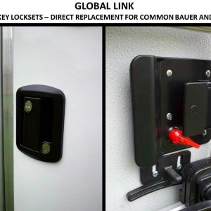 Installed Global Link matched key locksets for Entrance and Cargo Doors