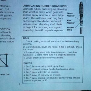 Lubricating the Winegard Antenna