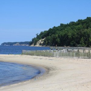 The Potomac River beaches at Westmoreland SP.