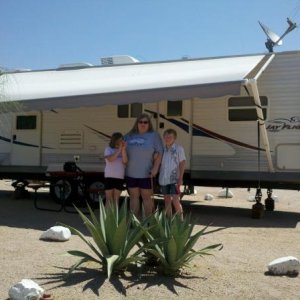 Our first leg and the main purpose of the trip was to visit my grandmother, aunt & cousins in the Mesa area to pay tribute and memoriam to my father. 