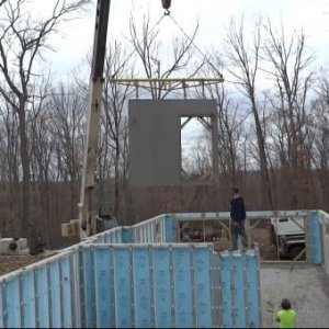 Basement- Last section as it's being moved into place.