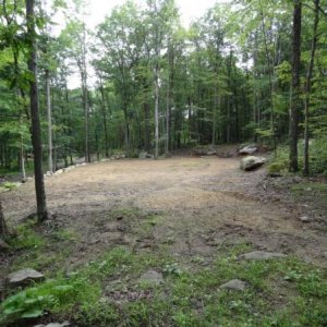 Home Base Lot- 2 acres.  Picture taken in the spring of 2013