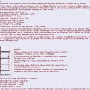 Wiring batteries to minimize voltage loss Page 2