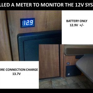 12V Digital Meter Installation