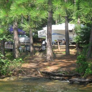 IMG 0245 Pic taken from kayak, which is a must have on such a great lakefront site on Lake Lanier, Ga.