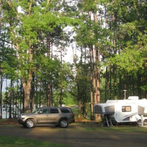 IMG 0783 Quiet lakeside site. CG near Camp Shelby Ms. This lake was dug by German POW during WWII. That made for great adventures exploring the shorel