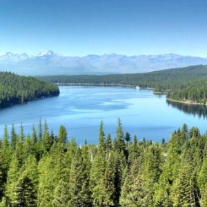 Holland Lake from Holland Falls on the far East side of the lake.

Definitely our favorite Montana campground.