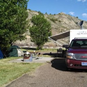 MAKOSHIKA STATE PARK
The cool thing about these campgrounds are that you are nestled right in the badlands.  The kids are within 100 yards of climbing