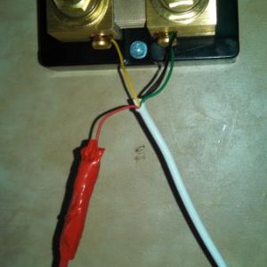 I used 4-22 AWG wire to connect the actual meter to the shunt.  Instructions say to use 16-26 AWG wire depending on the distance from the meter to the