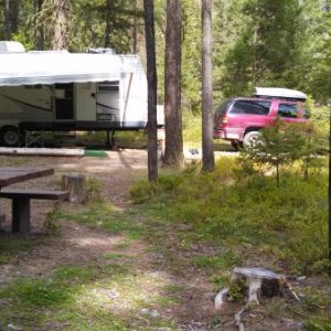 Site #7, Dalles Campground, Rock Creek, MT