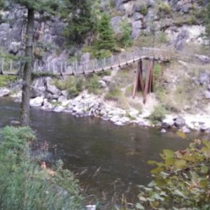 Welcome Creek Trailhead bridge.