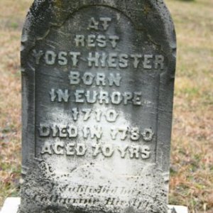 Hiester Yost 1710; Bern, Berks, Pennsylvania, USA
The ancestor who kick-started my genealogy obsession/hobby